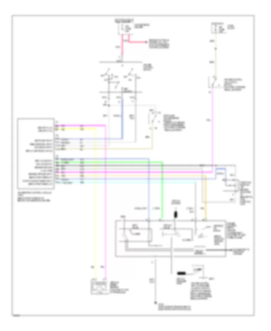 3.8L (VIN L), Cruise Control Wiring Diagram for Oldsmobile Silhouette 1994