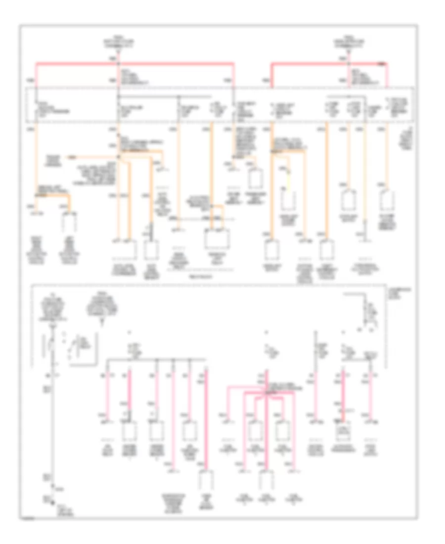 Power Distribution Wiring Diagram 2 of 4 for Oldsmobile Silhouette GL 2002
