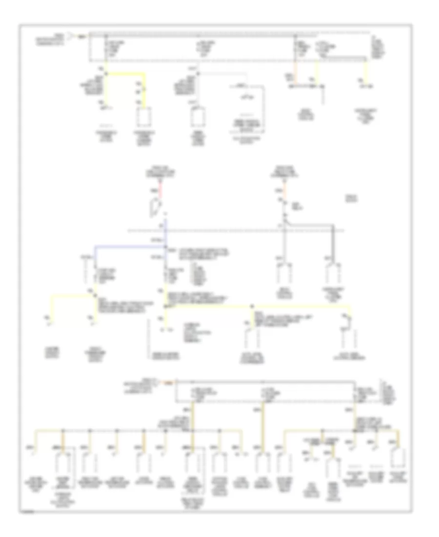 Power Distribution Wiring Diagram 4 of 4 for Oldsmobile Silhouette GL 2002