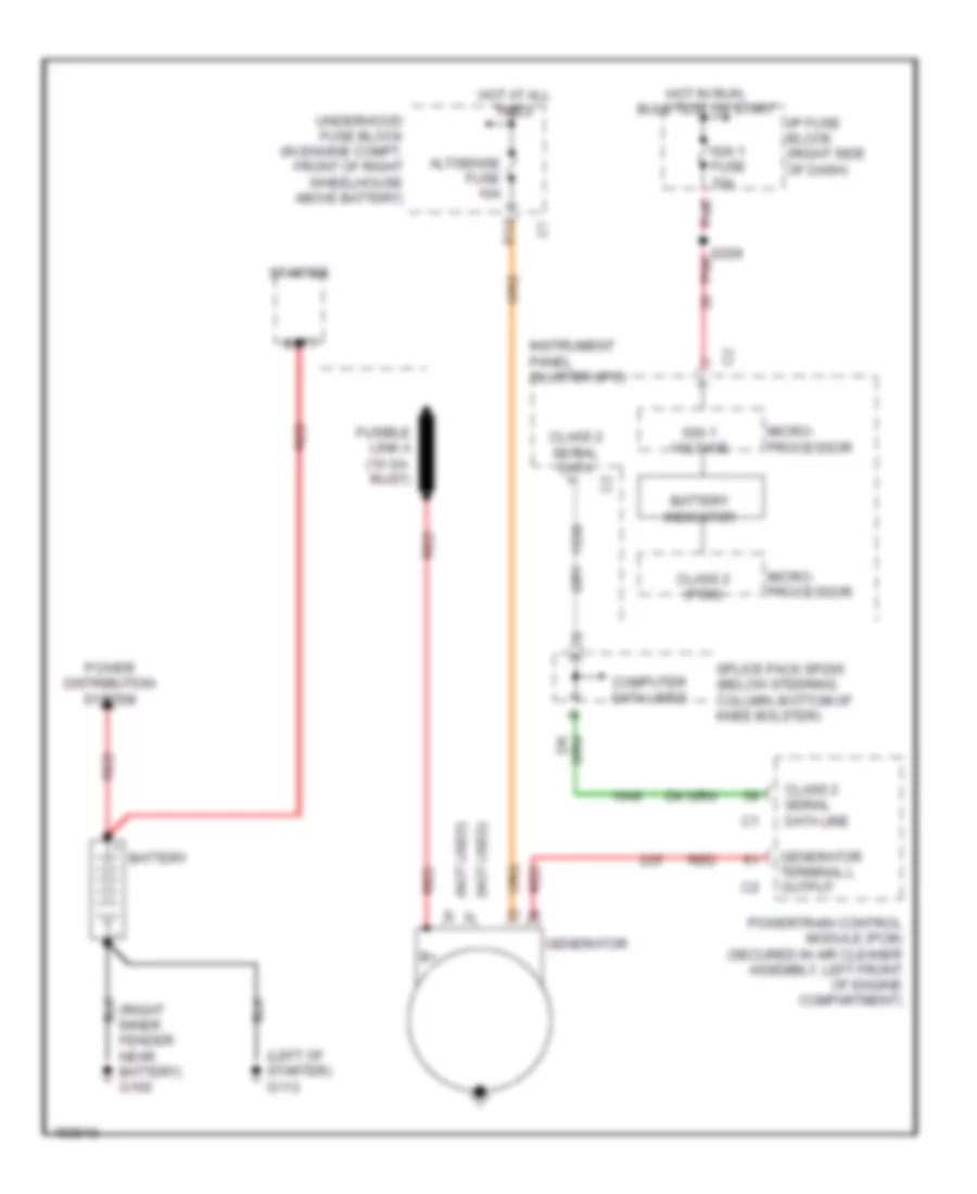 Charging Wiring Diagram for Oldsmobile Silhouette GL 2002