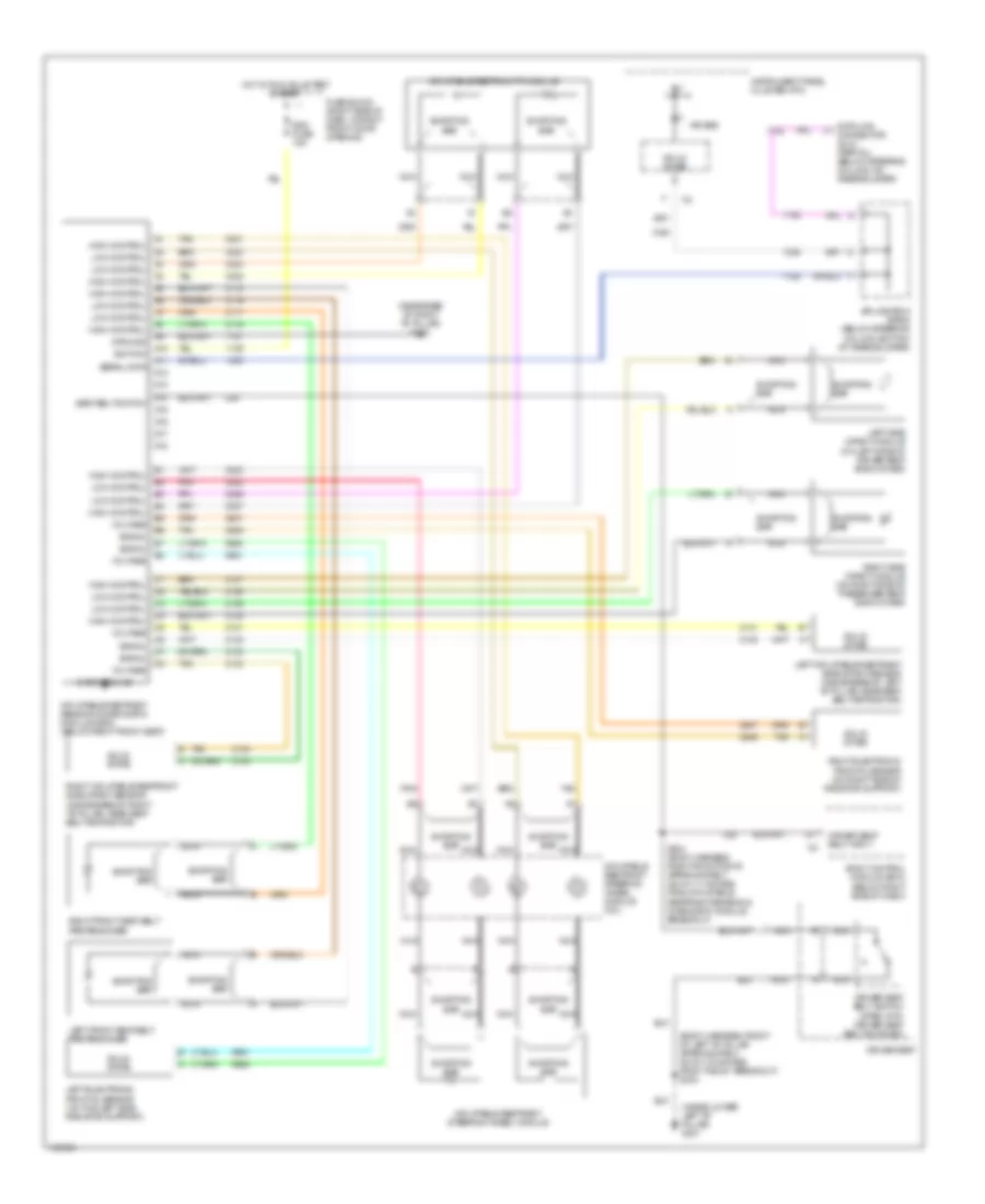 Supplemental Restraint Wiring Diagram for Oldsmobile Silhouette GL 2002