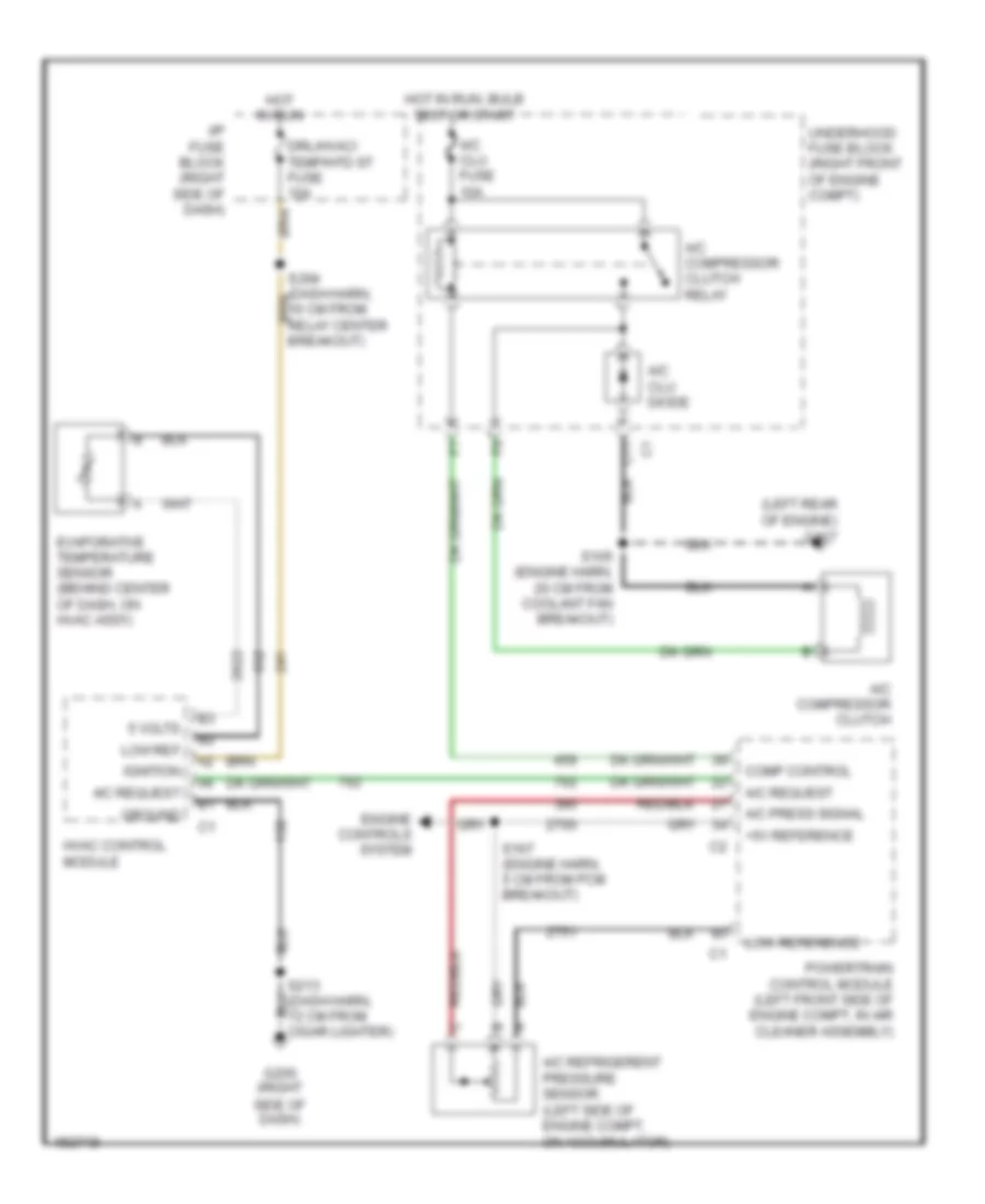 Compressor Wiring Diagram for Oldsmobile Silhouette GLS 2002
