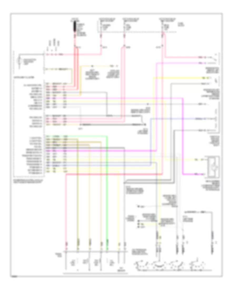 3.1L (VIN M), Transmission Wiring Diagram for Oldsmobile Achieva SC 1995