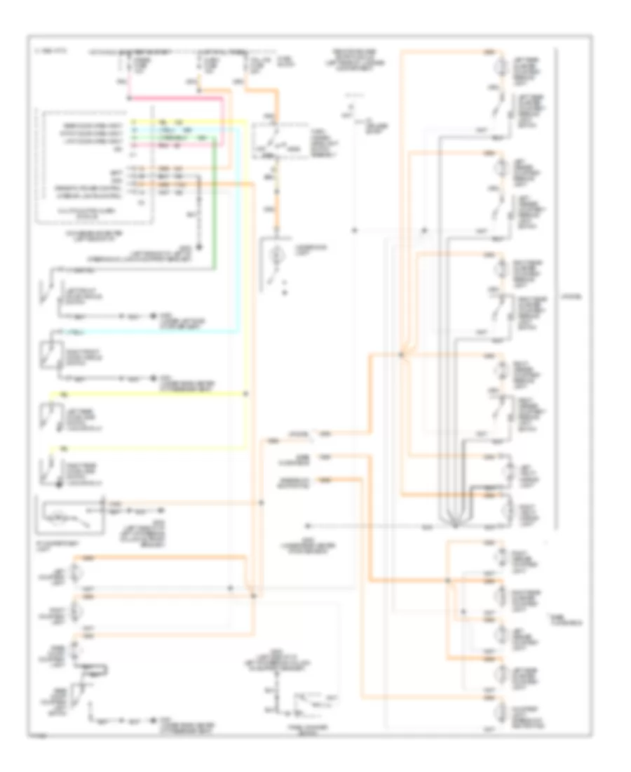 Courtesy Lamps Wiring Diagram for Oldsmobile Achieva SL 1995