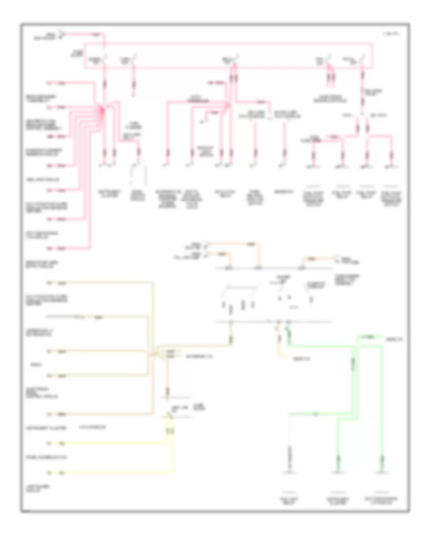 Power Distribution Wiring Diagram 3 of 3 for Oldsmobile Achieva SL 1995