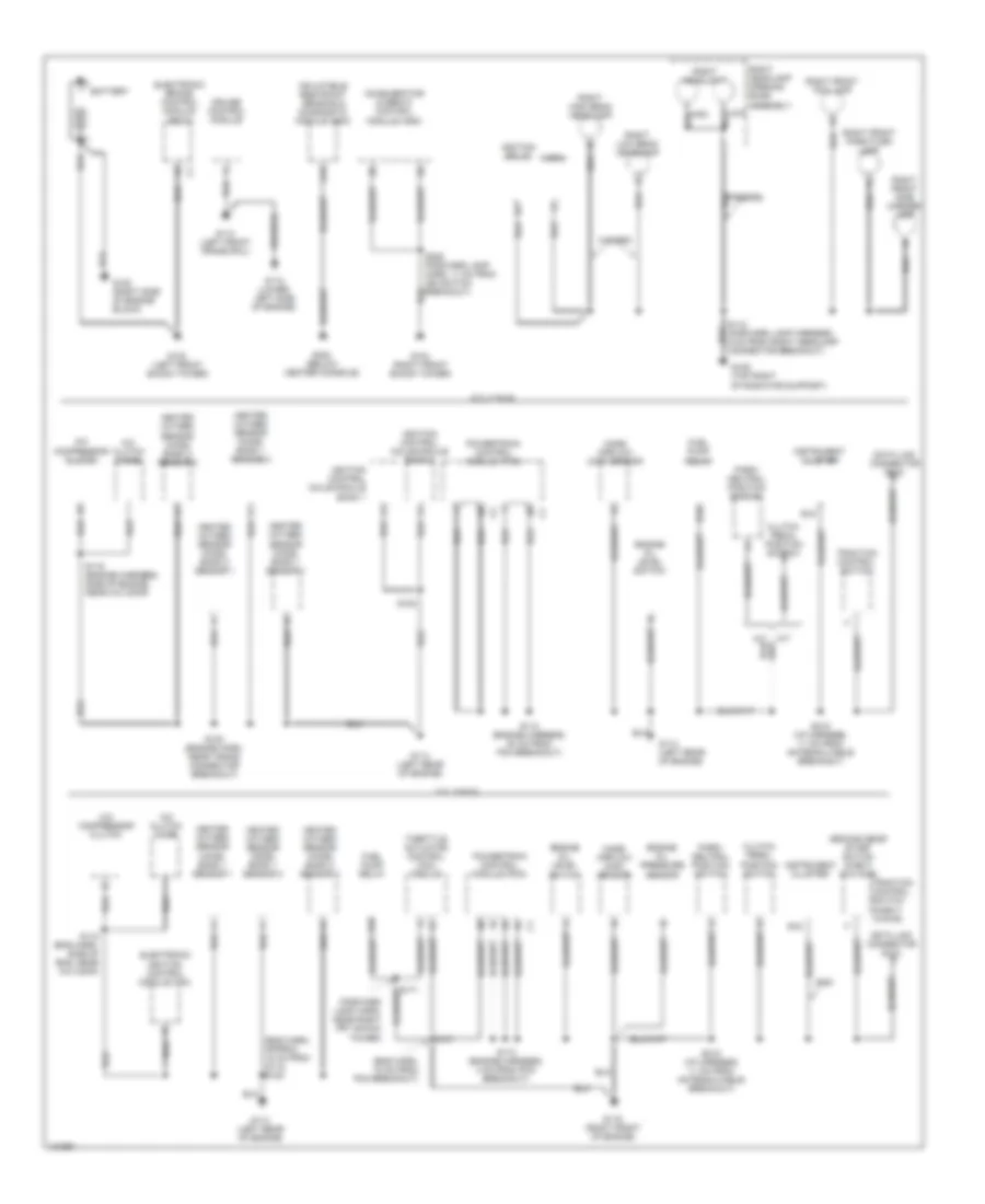 Электросхема подключение массы заземления (1 из 3) для Pontiac Firebird 2001