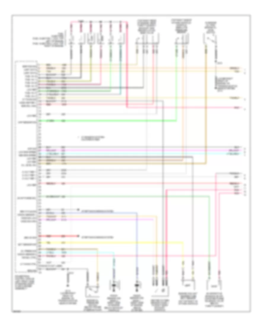 3.8L VIN 2, Электросхема системы управления двигателем (1 из 5) для Pontiac Grand Prix GXP 2007