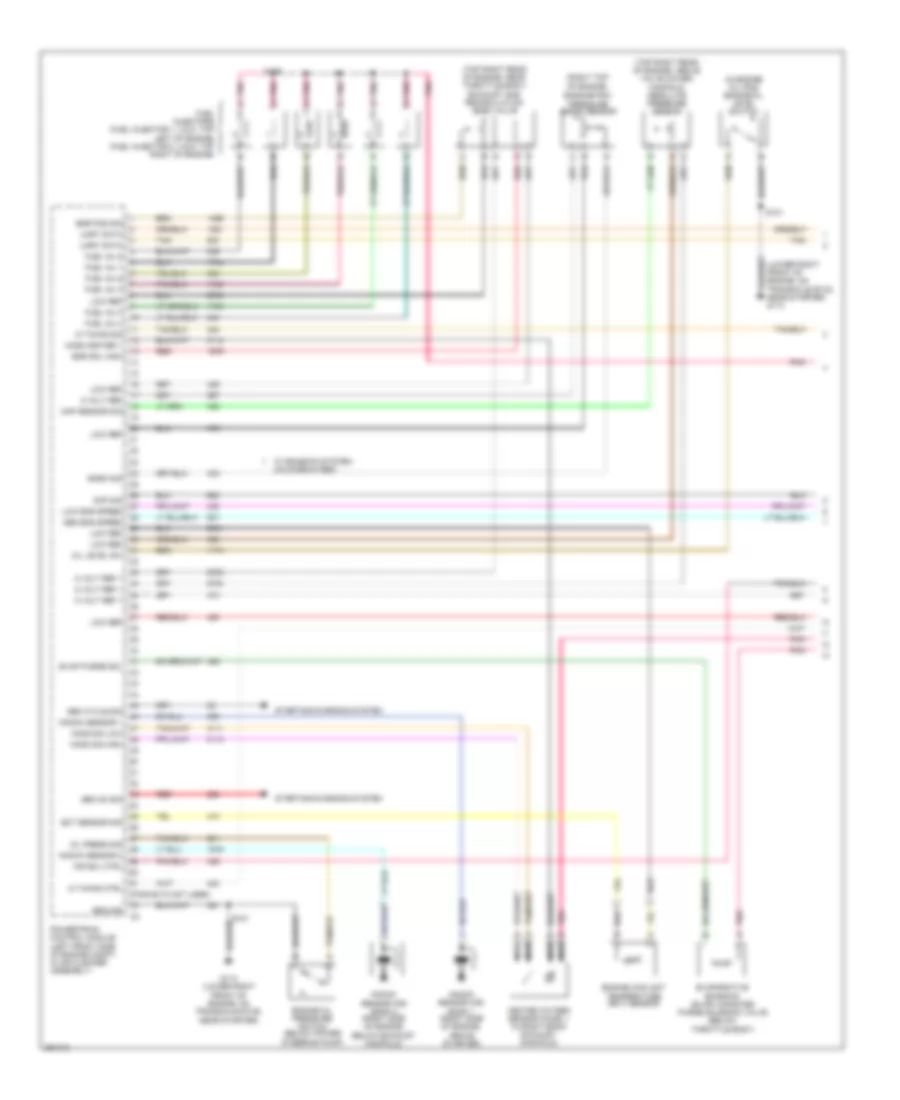 3.8L VIN 4, Электросхема системы управления двигателем (1 из 5) для Pontiac Grand Prix GXP 2007