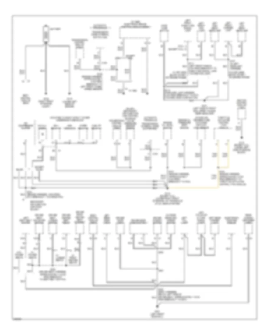 Электросхема подключение массы заземления (1 из 3) для Pontiac Grand Prix GXP 2007
