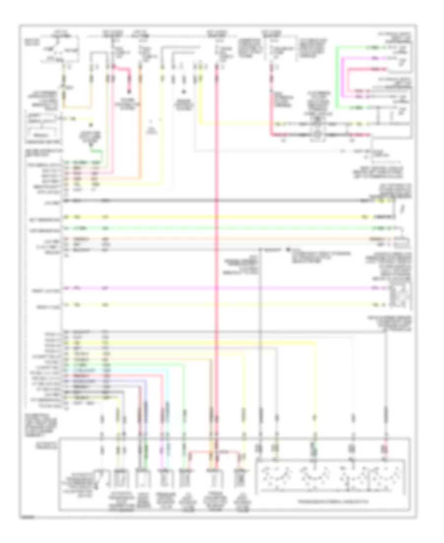 3.8L VIN 4, Электросхема автоматической коробки передач АКПП для Pontiac Grand Prix GXP 2007