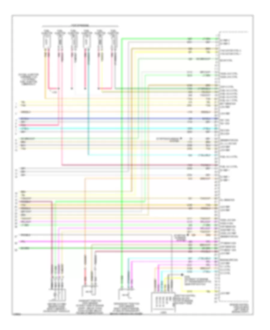 3.5L ВИН Н, Электросхема системы управления двигателем (4 из 4) для Pontiac G6 2008