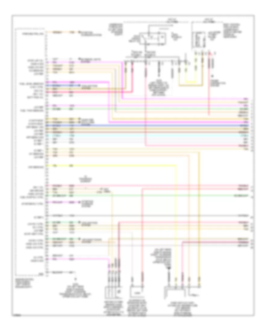 3.9L VIN 1, Электросхема системы управления двигателем (1 из 4) для Pontiac G6 2008
