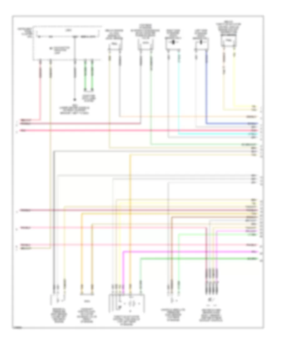 3.9L VIN 1, Электросхема системы управления двигателем (3 из 4) для Pontiac G6 2008