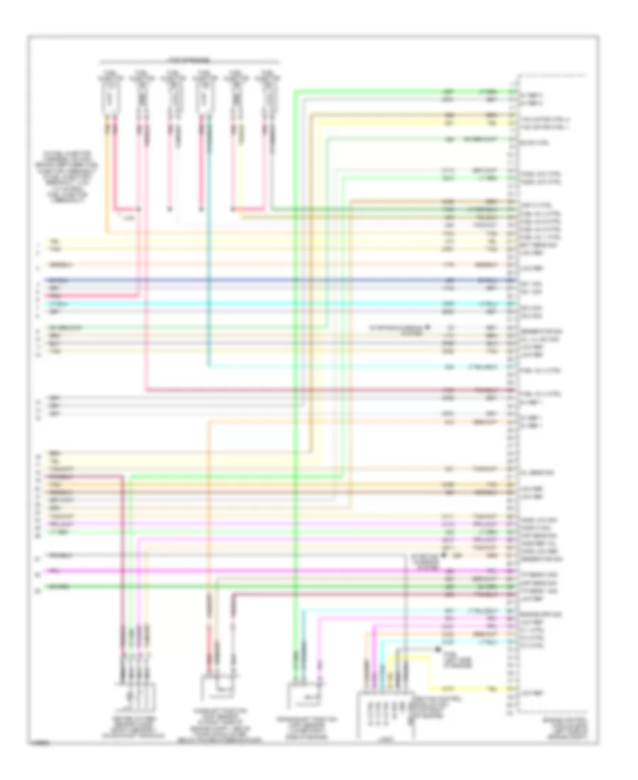 3.9L VIN 1, Электросхема системы управления двигателем (4 из 4) для Pontiac G6 2008