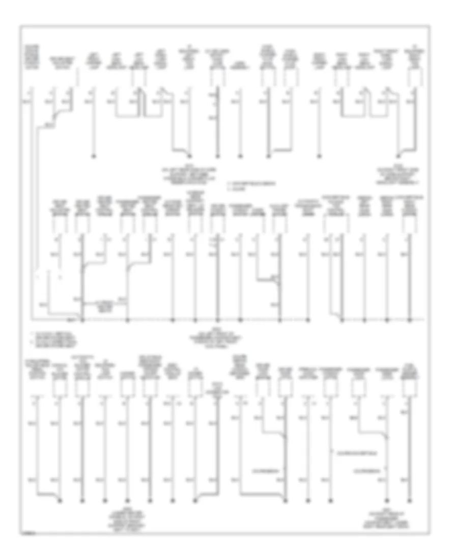 Электросхема подключение массы заземления (2 из 3) для Pontiac G6 2008