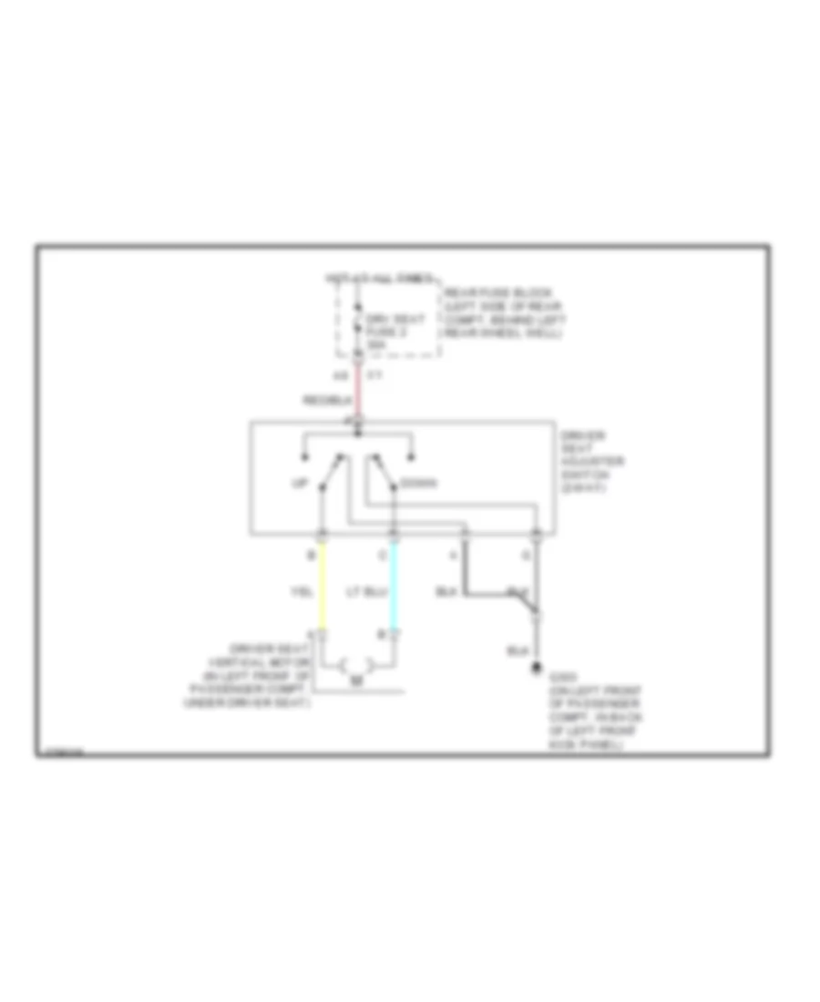 корректируемая Электросхема привода сидений с 2 путями для Pontiac G6 2008
