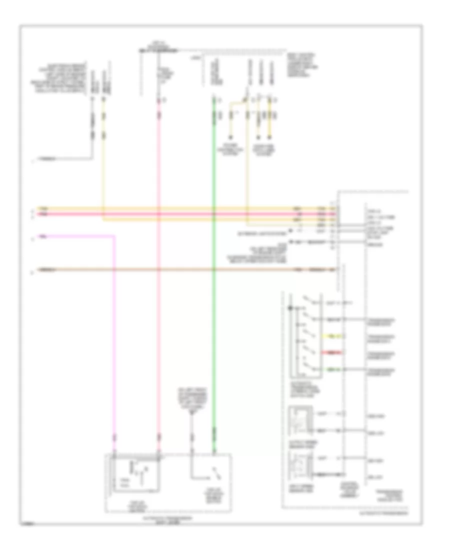 3.6L VIN 7, Электросхема коробки передач АКПП (2 из 2) для Pontiac G6 2008