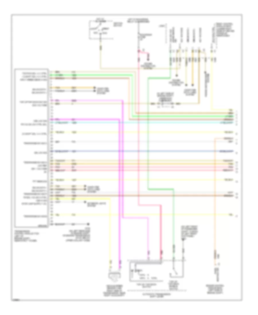 3.9L VIN 1, Электросхема коробки передач АКПП (1 из 2) для Pontiac G6 2008