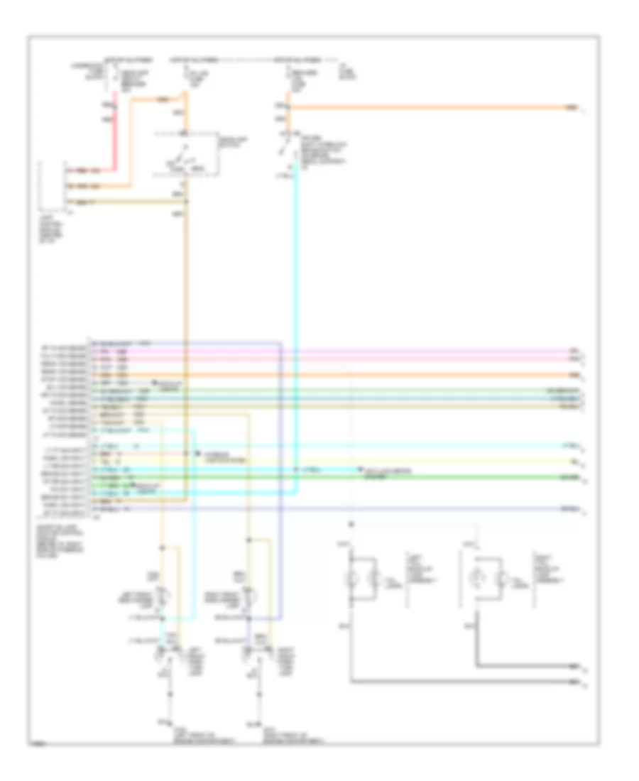 Электросхема внешнего освещения, С Адаптивный Монитор Лампы (1 из 2) для Pontiac Bonneville SSEi 1996