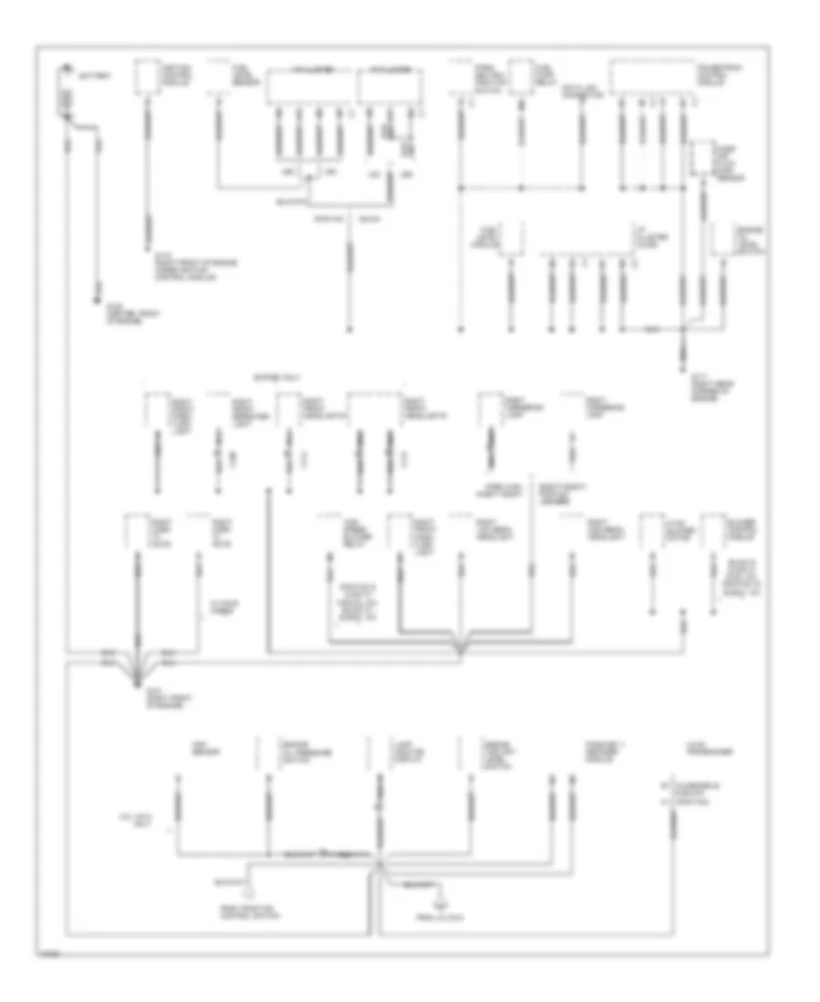 Электросхема подключение массы заземления (1 из 6) для Pontiac Bonneville SSEi 1996