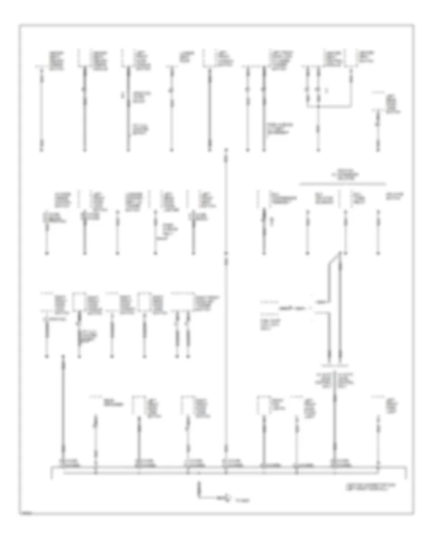 Электросхема подключение массы заземления (5 из 6) для Pontiac Bonneville SSEi 1996