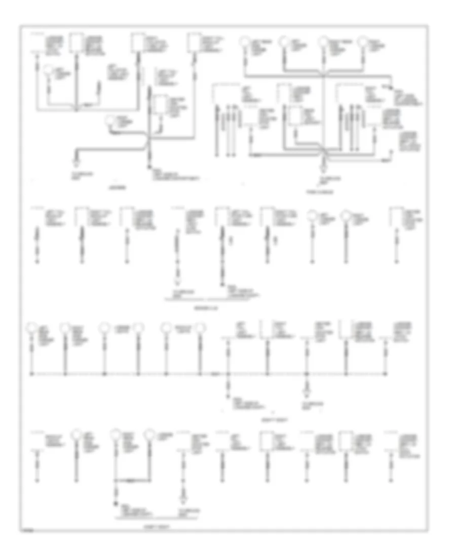 Электросхема подключение массы заземления (6 из 6) для Pontiac Bonneville SSEi 1996