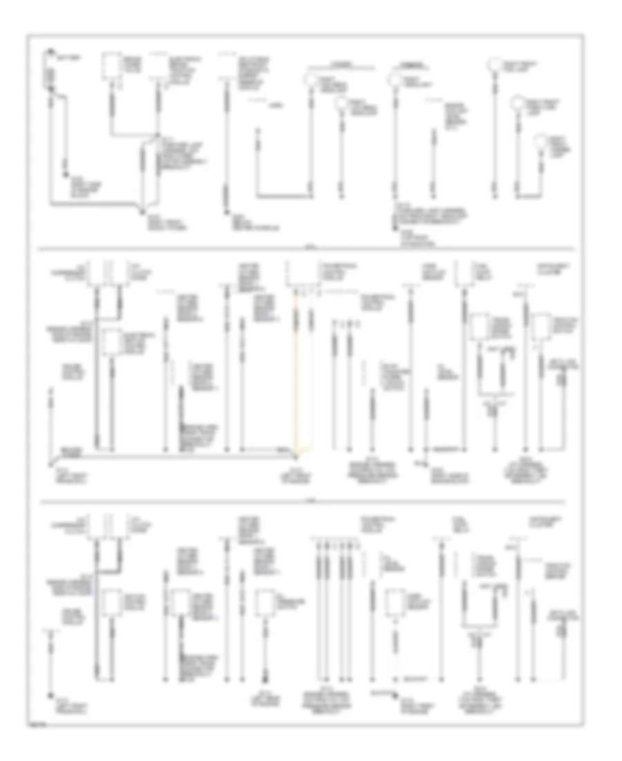 Электросхема подключение массы заземления (1 из 3) для Pontiac Firebird Trans Am 1997