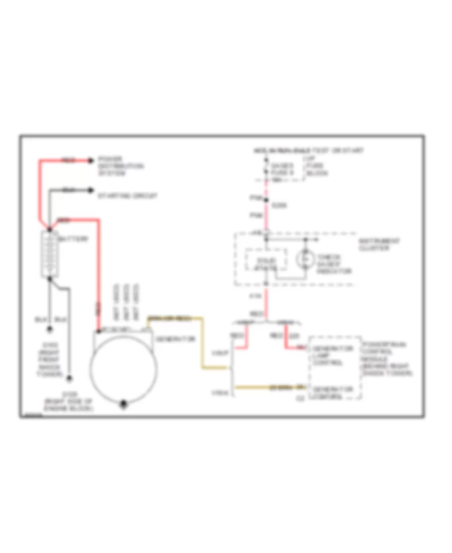 Электросхема Генератора для Pontiac Firebird Trans Am 1997