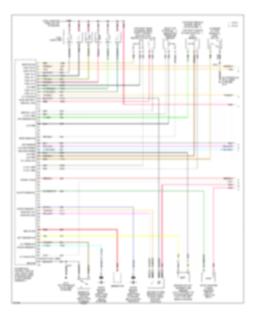 3.8L VIN 2, Электросхема системы управления двигателем (1 из 5) для Pontiac Grand Prix GTP 2004