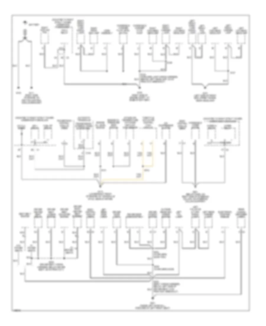 Электросхема подключение массы заземления (1 из 2) для Pontiac Grand Prix GTP 2004