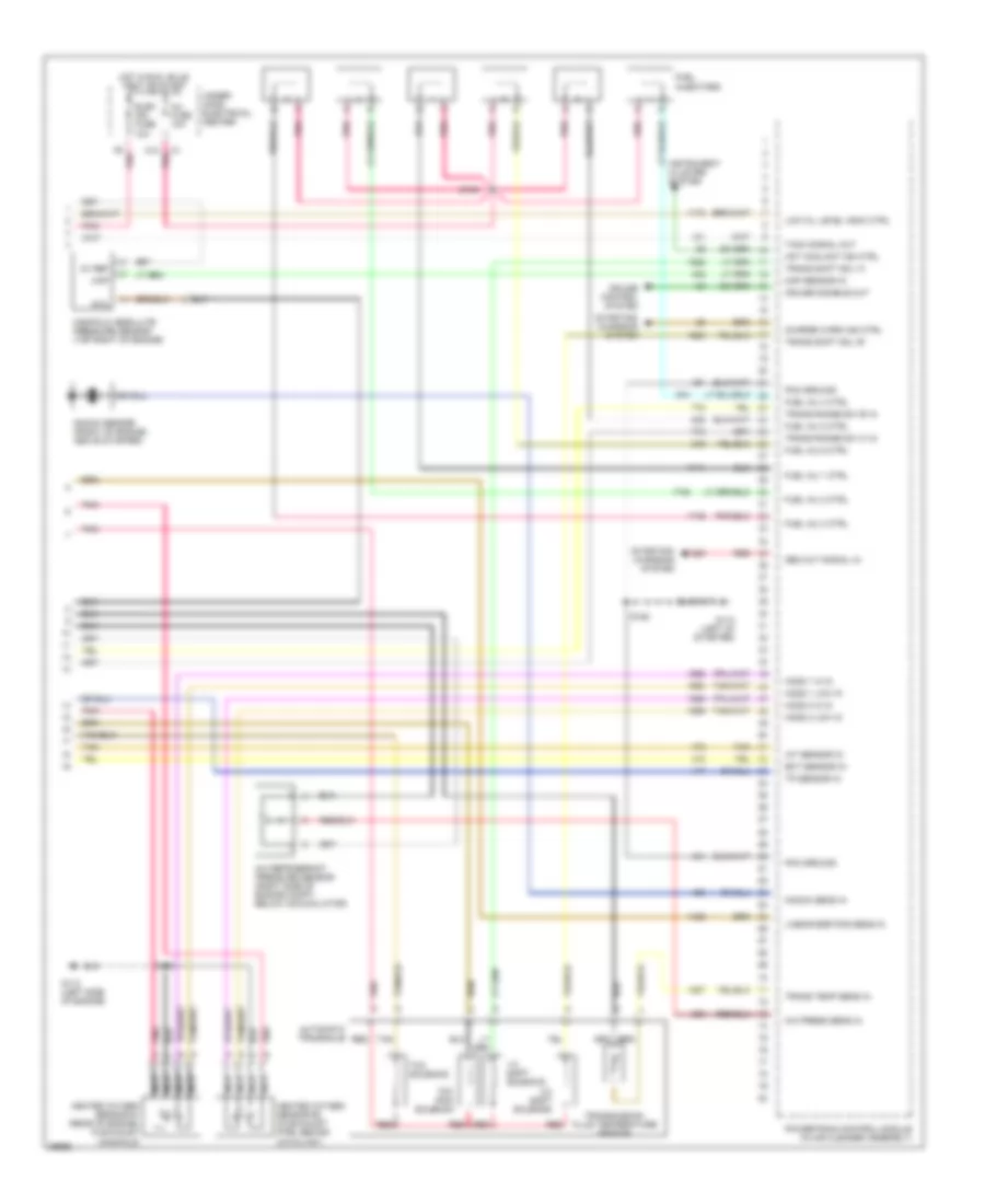 3.4L (VIN E), Электросхема системы управления двигателя (3 из 3) для Pontiac Trans Sport Montana 1997