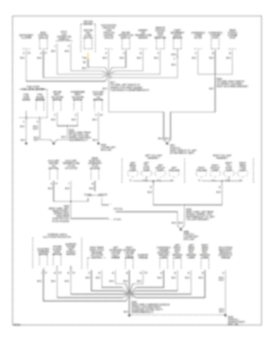 Электросхема подключение массы заземления (2 из 3) для Pontiac Trans Sport Montana 1997