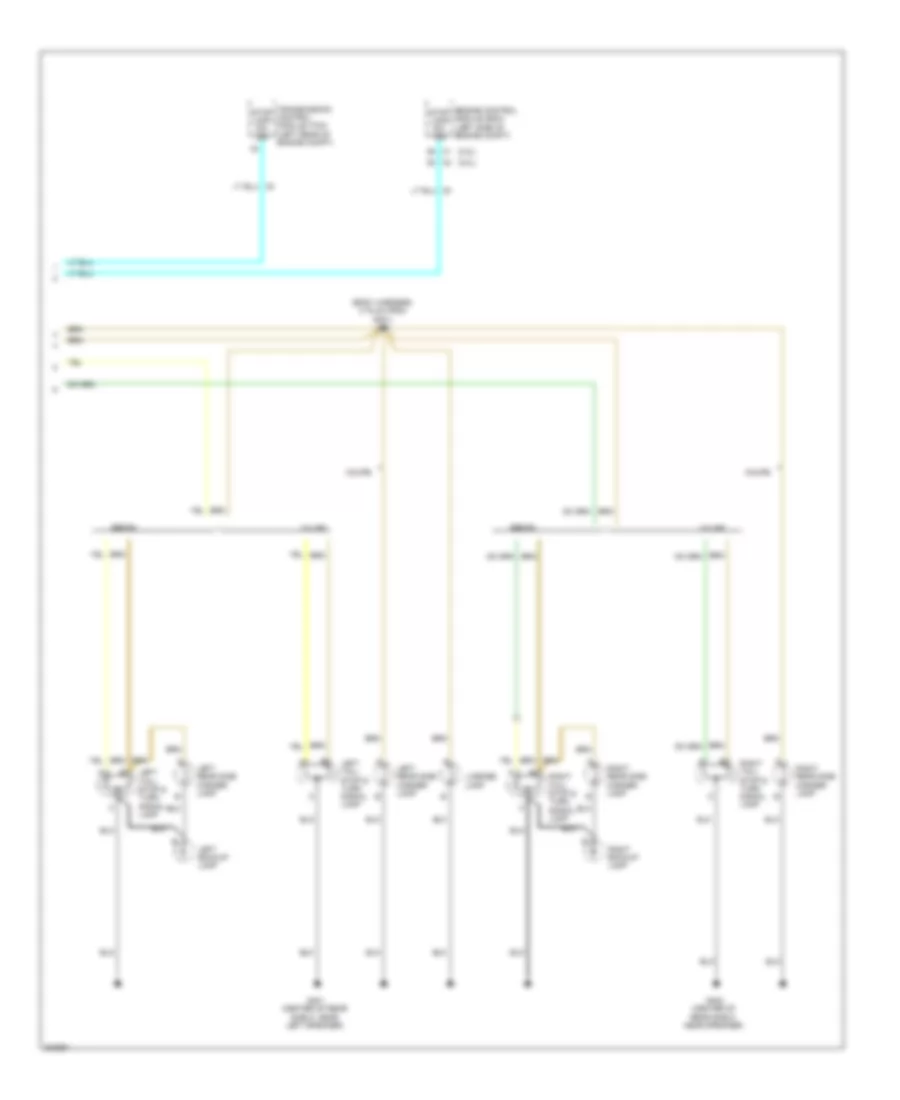 Электросхема внешнего освещения (2 из 2) для Pontiac G5 GT 2009