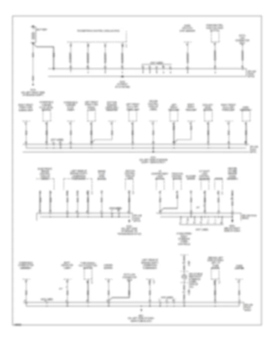 Электросхема подключение массы заземления (1 из 3) для Pontiac Grand Am SC/T 2005