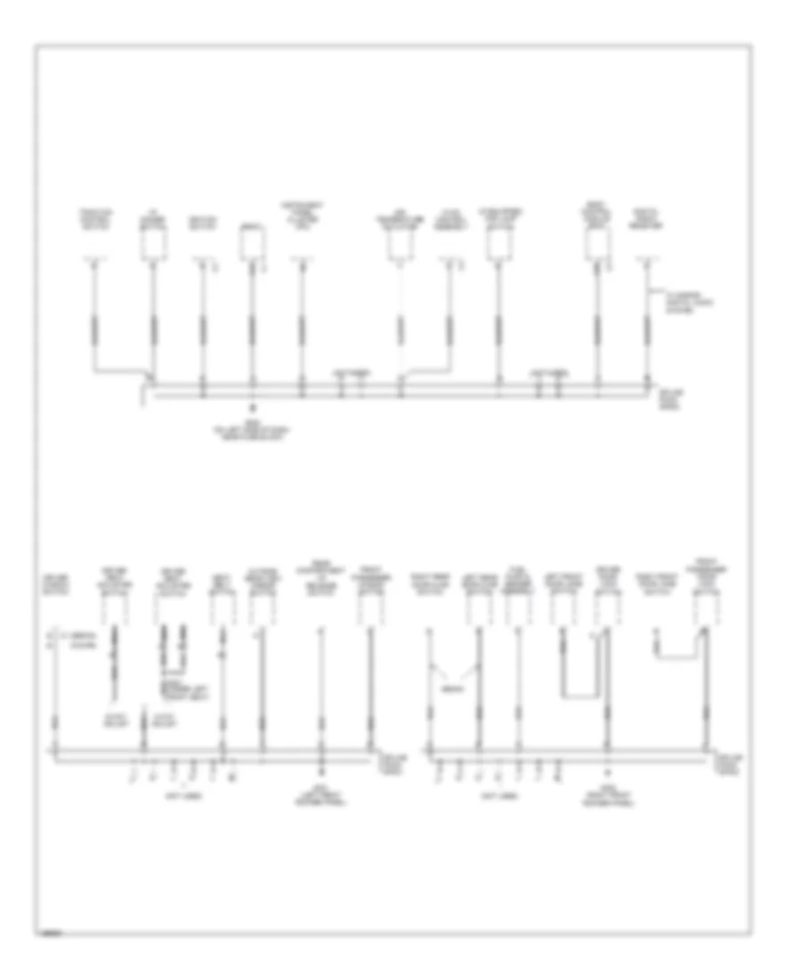 Электросхема подключение массы заземления (2 из 3) для Pontiac Grand Am SC/T 2005