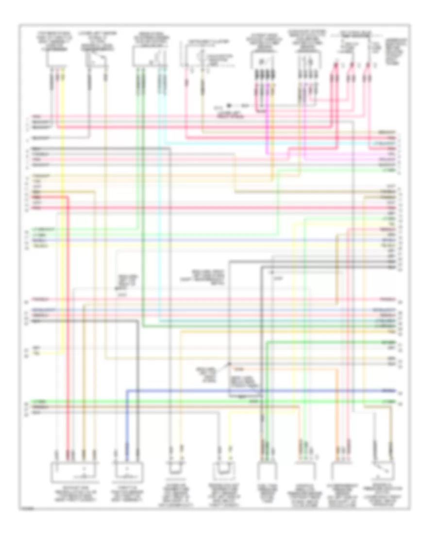 3.8L (VIN 1), Электросхема системы управления двигателя (3 из 4) для Pontiac Grand Prix GT 1998