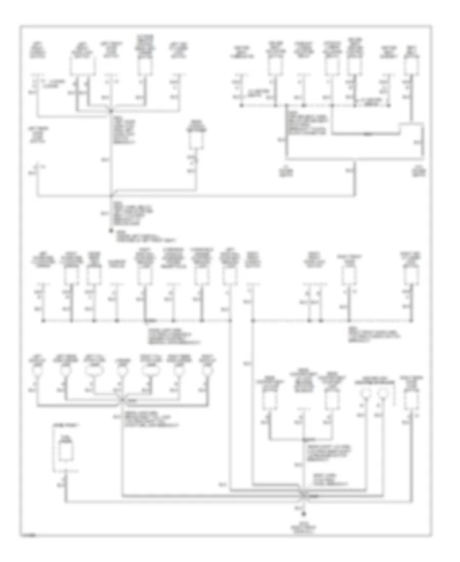 Электросхема подключение массы заземления (3 из 3) для Pontiac Grand Prix GT 1998