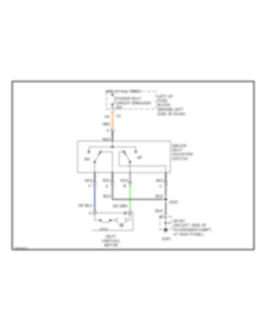 корректируемая Электросхема привода сидений с 4 путями для Pontiac Grand Am SE 2005