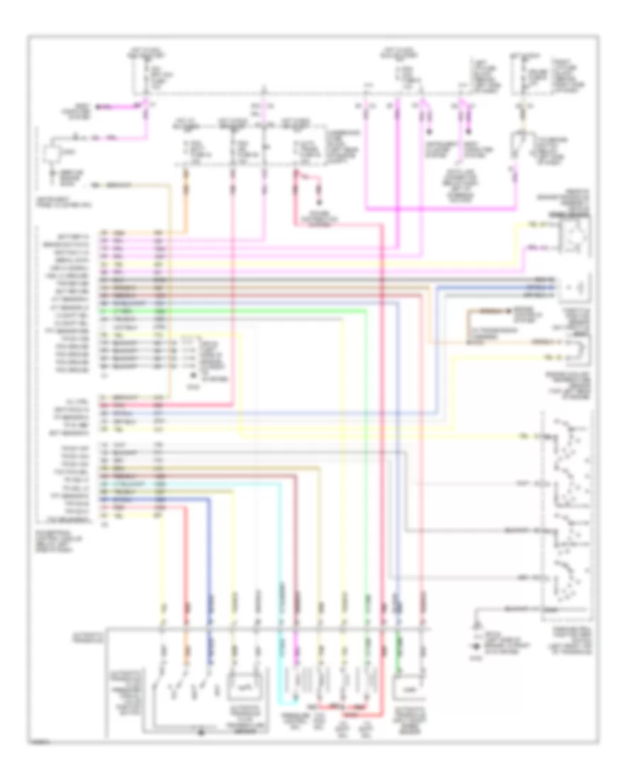 3.4L ВИН Э, Электросхема автоматической коробки передач АКПП для Pontiac Grand Am SE 2005