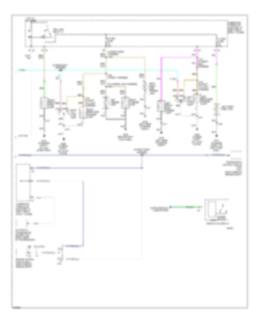 Электросхема внешнего освещения (2 из 2) для Pontiac G8 GT 2009