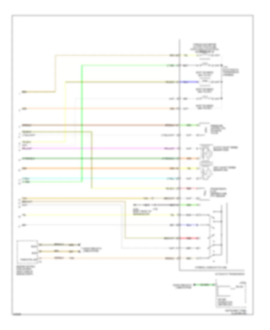 Электросхема коробки передач АКПП, 5 скоростей A/T (2 из 2) для Pontiac G8 GT 2009