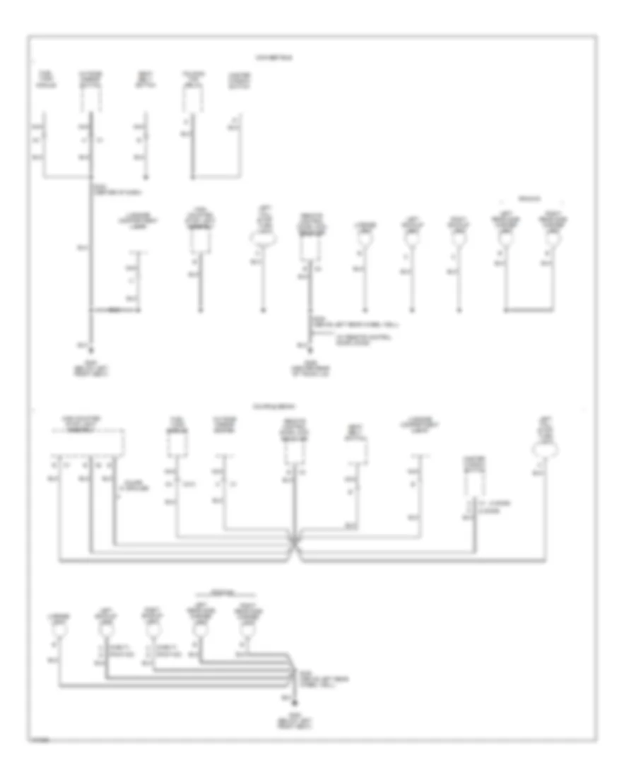 Электросхема подключение массы заземления (3 из 3) для Pontiac Sunfire SE 1998