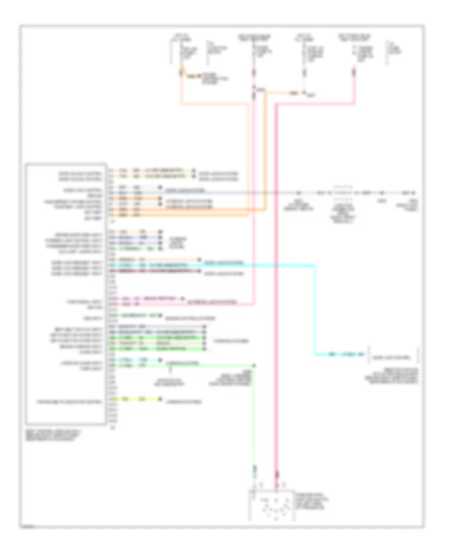 Электросхема блока управления кузовом для Pontiac Bonneville SLE 1999