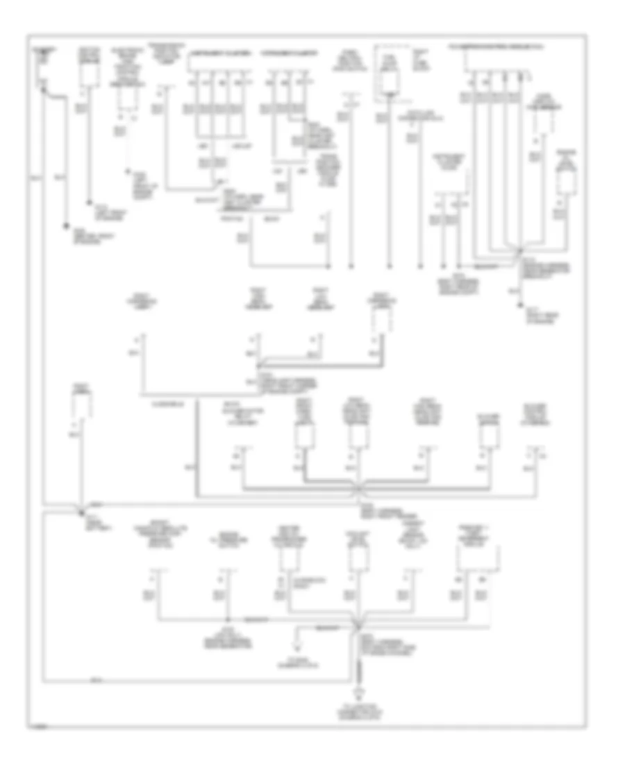 Электросхема подключение массы заземления (1 из 6) для Pontiac Bonneville SLE 1999