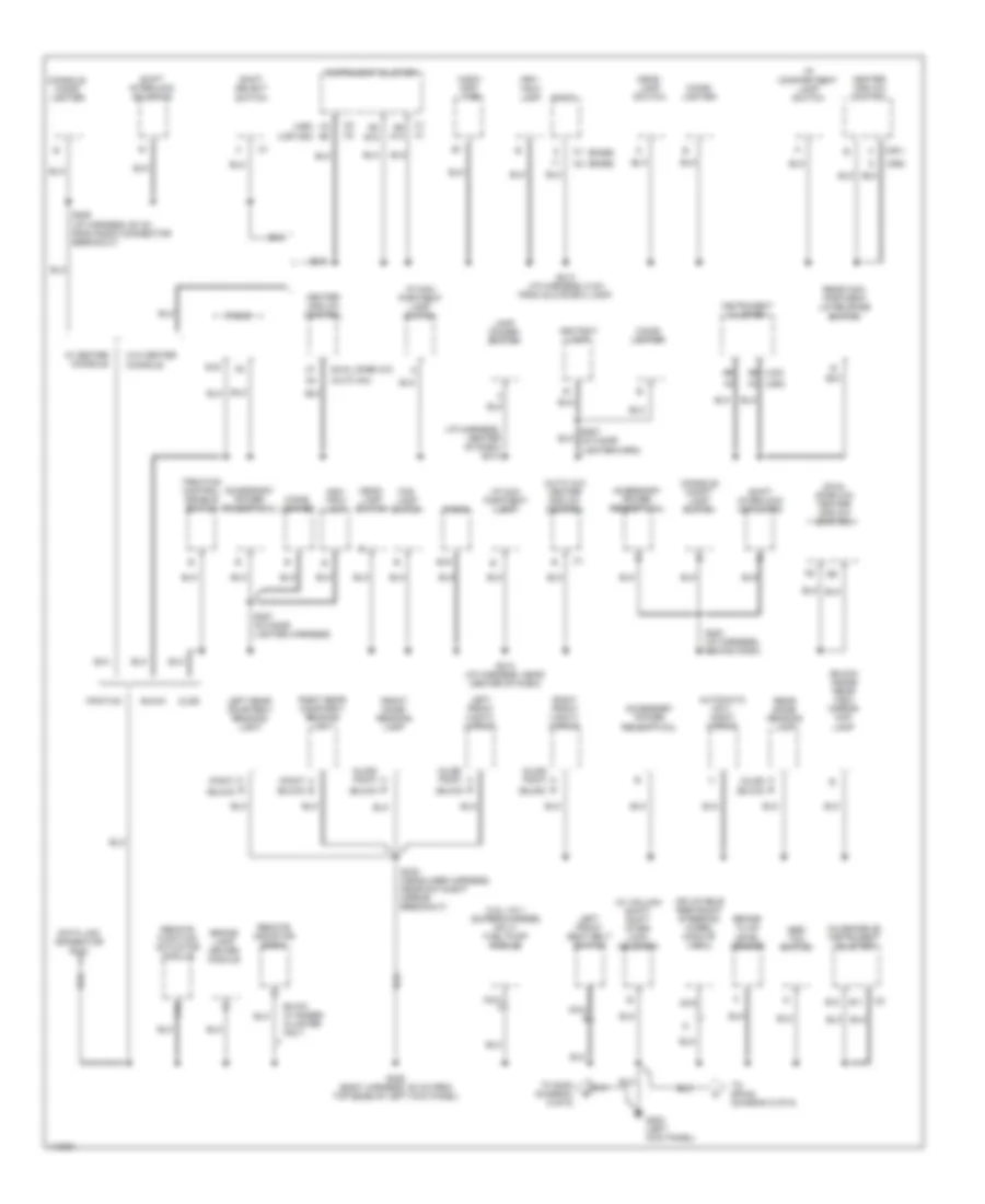 Электросхема подключение массы заземления (4 из 6) для Pontiac Bonneville SLE 1999