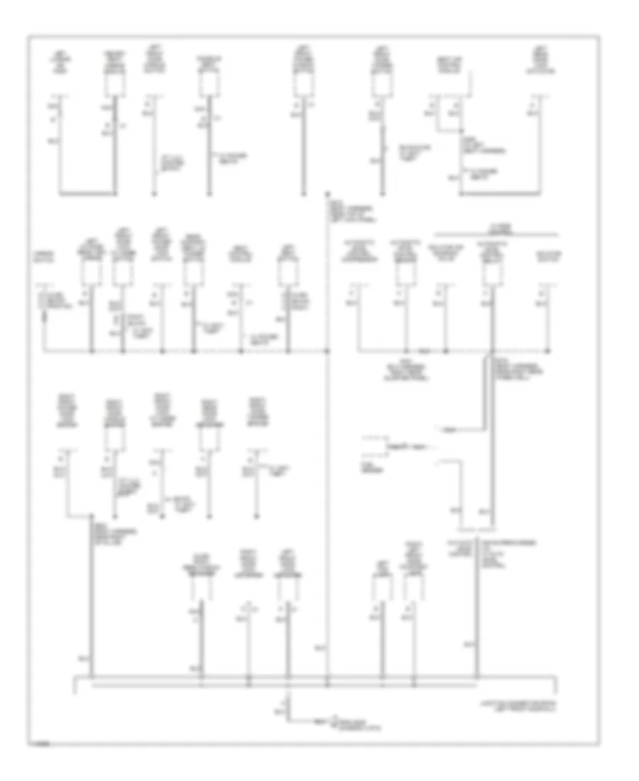 Электросхема подключение массы заземления (5 из 6) для Pontiac Bonneville SLE 1999