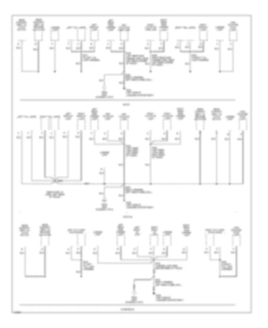 Электросхема подключение массы заземления (6 из 6) для Pontiac Bonneville SLE 1999