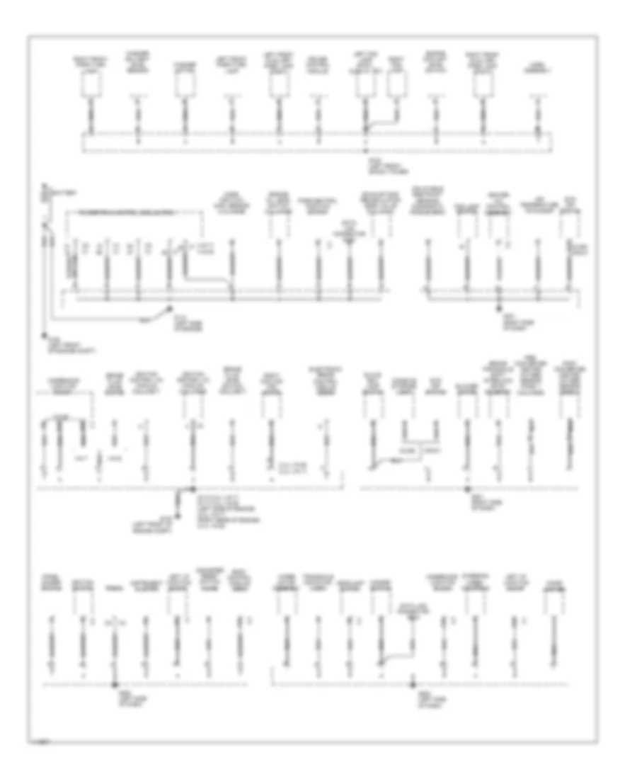 Электросхема подключение массы заземления (1 из 2) для Pontiac Grand Am SE 1999