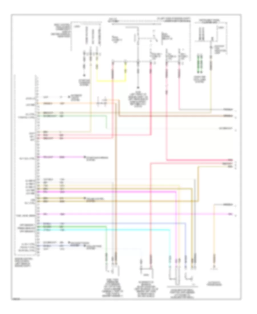 3.9L VIN 1, Электросхема системы управления двигателем (1 из 4) для Pontiac G6 GT 2006