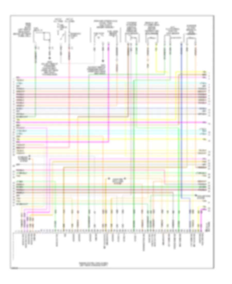 3.9L VIN 1, Электросхема системы управления двигателем (3 из 4) для Pontiac G6 GT 2006